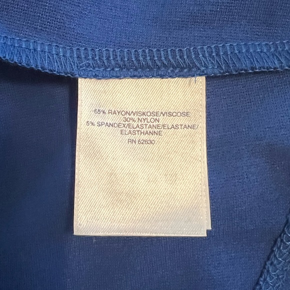 Lands End Cobalt Blue Peplum Knit Top - Picture 5 of 6